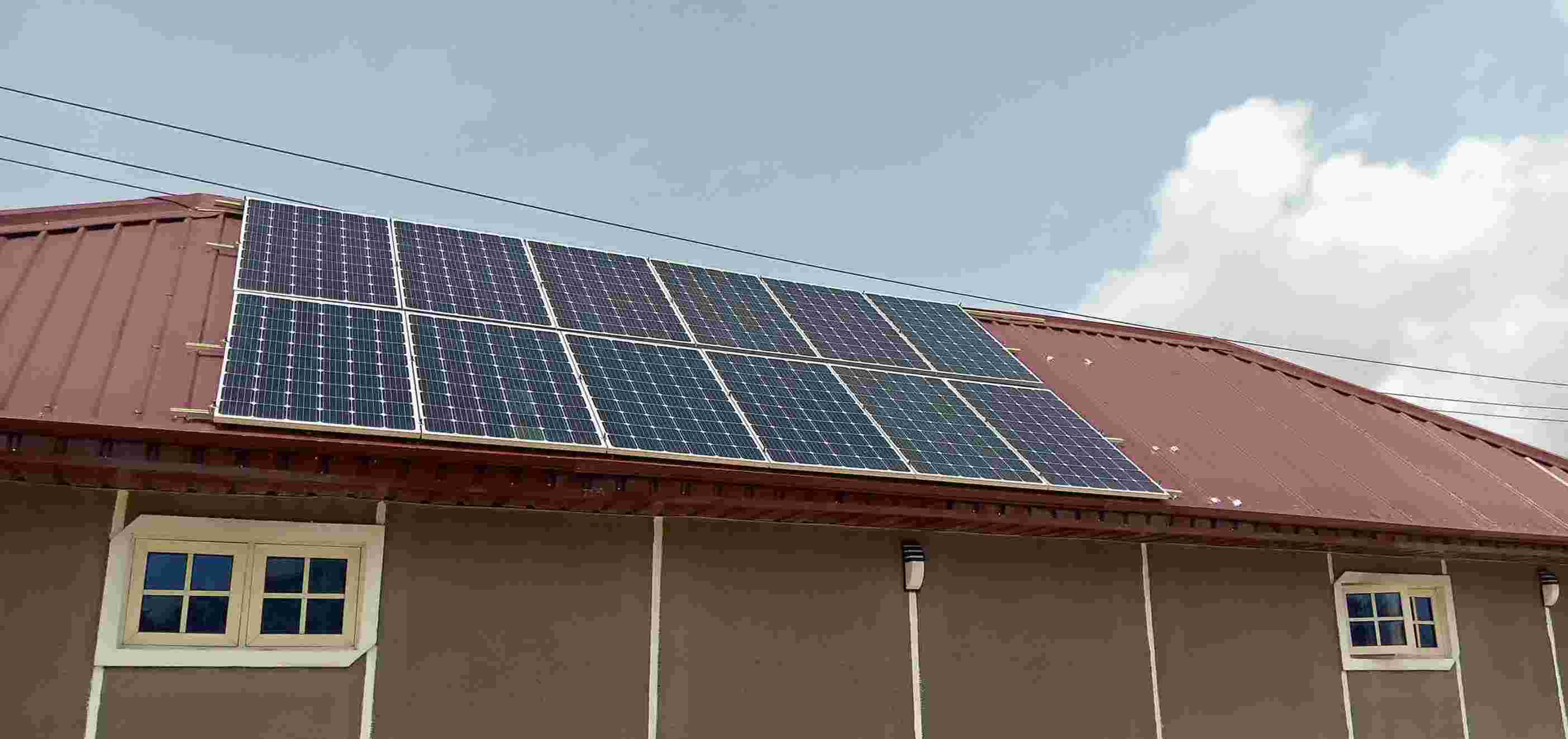 Installation of solar panel array